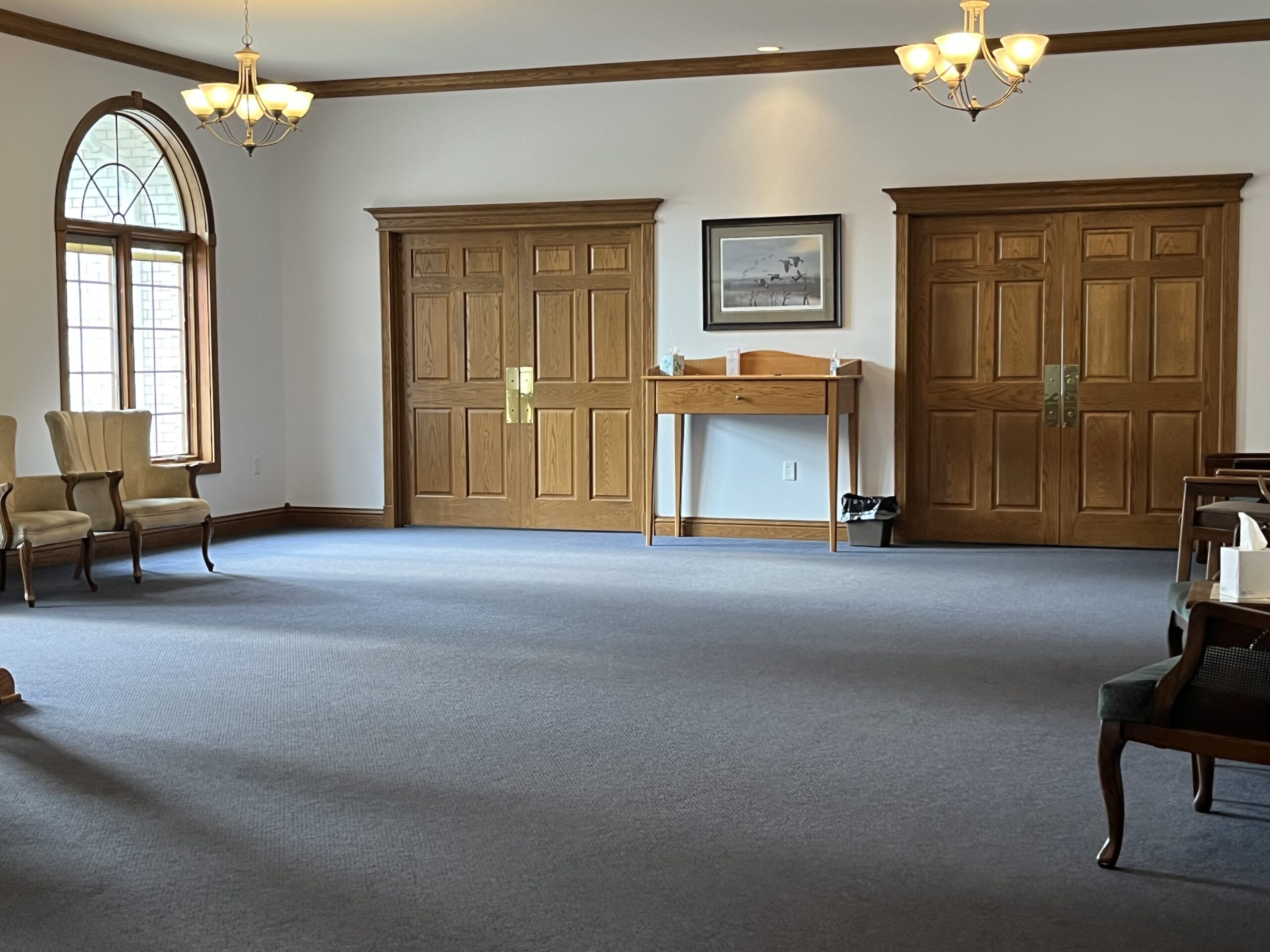The reception area of Shawgo Memorial Home