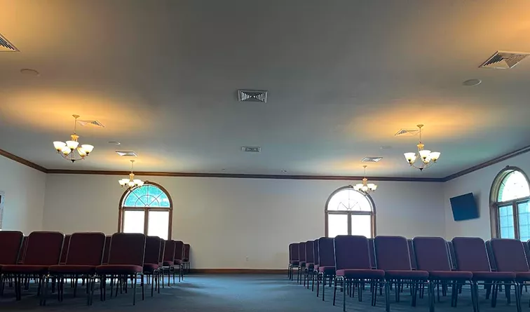 The interior of Shawgo Memorial Home